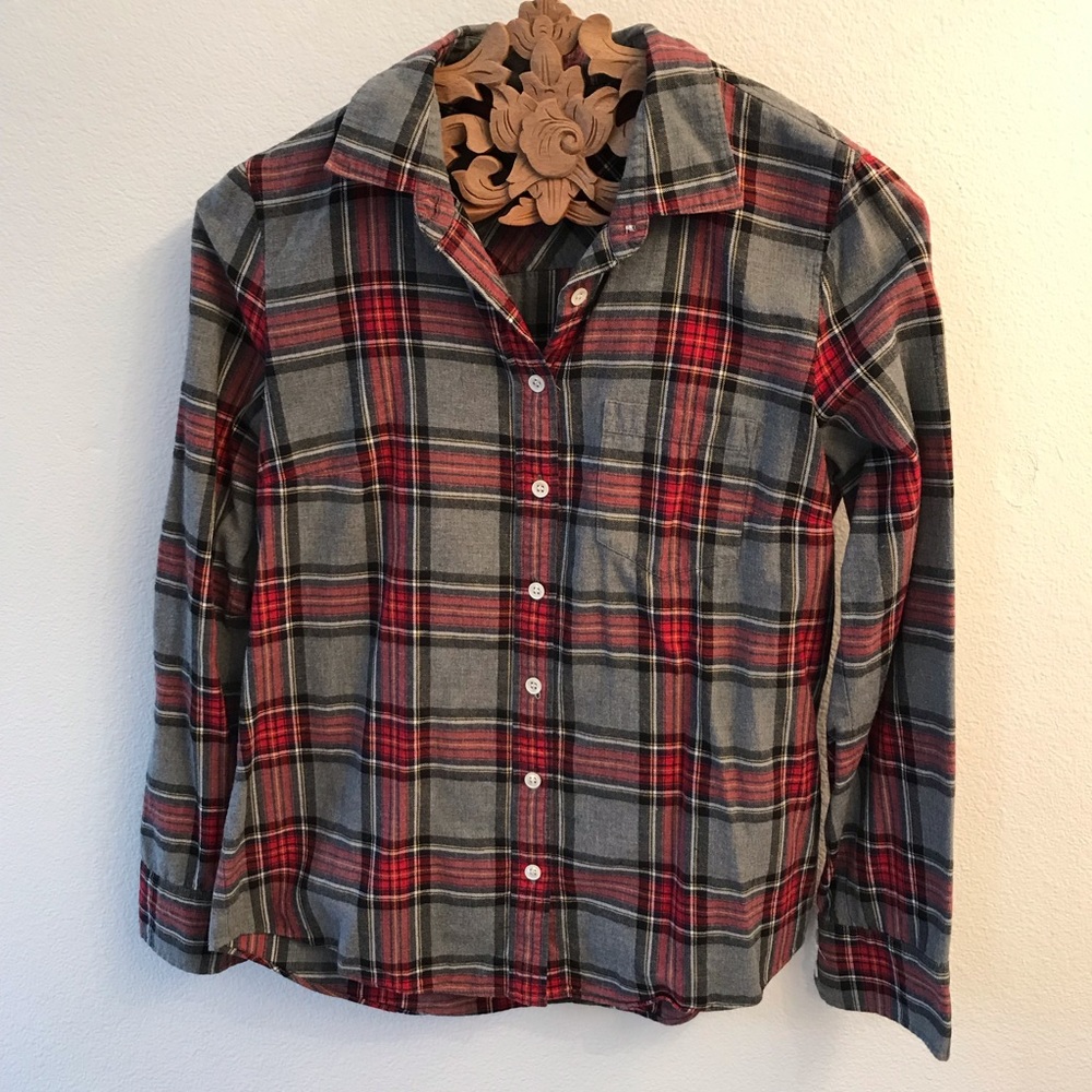 Jcrew boys plaid shirt